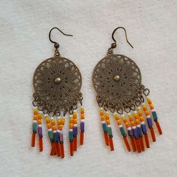 Y2K Vintage Boho gypsy Earrings - Picture 5 of 5